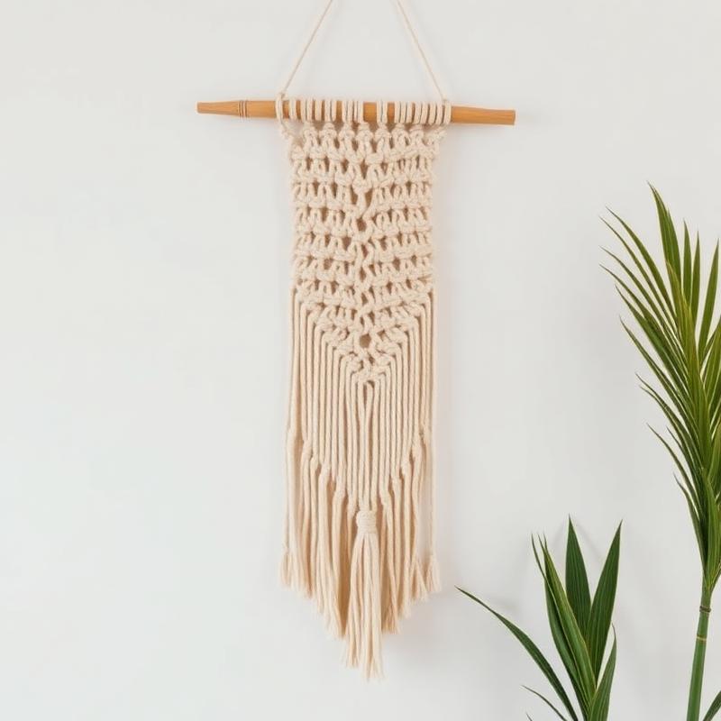 Handwoven Cotton Macrame Wall Hanging