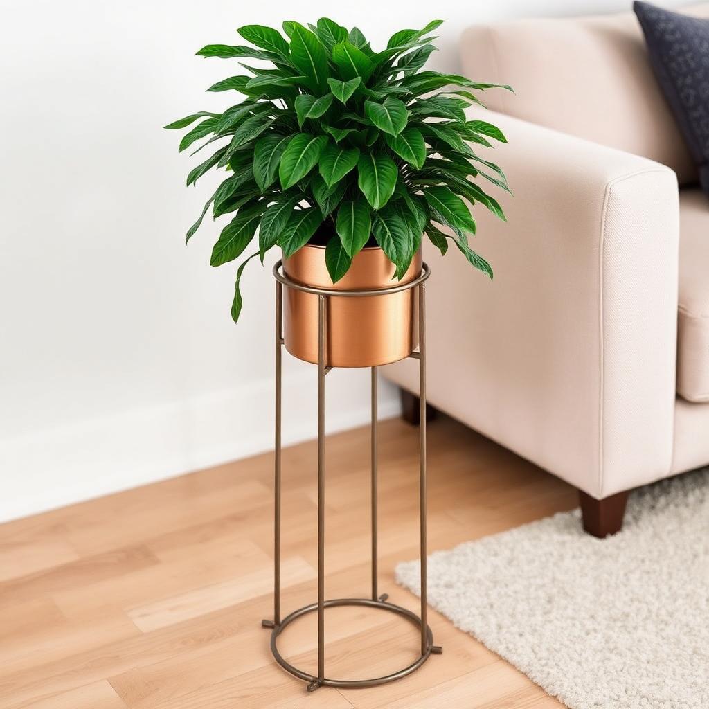 Copper Tall Planter Stand